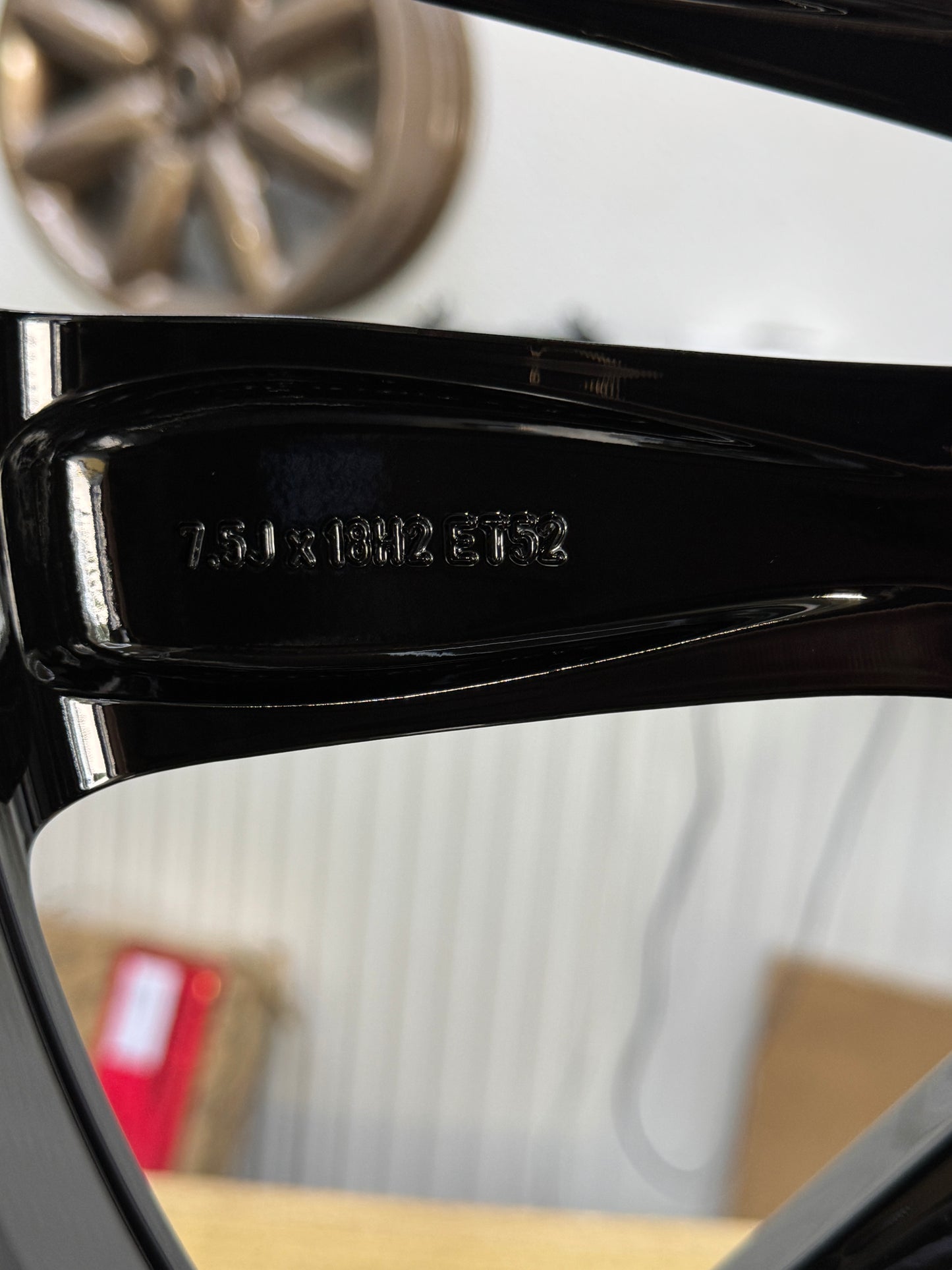 1x Mercedes B AMG Felge 7,5x18Zoll W176 A2464011602 schwarz