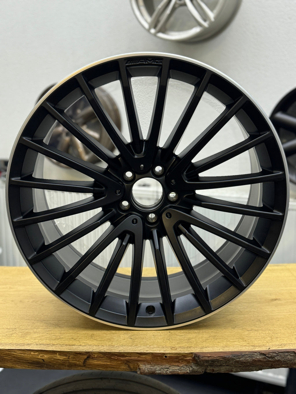 1x Mercedes original AMG Alufelge A2534015900 9,5x21 GLC 63 schwarz