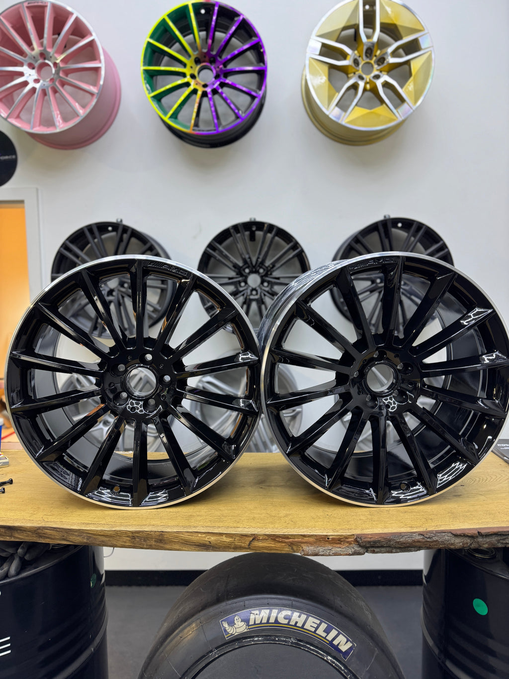 NEU Satz GLE W167 C167 21 Zoll AMG A1674013400 A1674013500 Schwarz Glanzgedreht